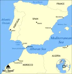 Alboran Sea Map
