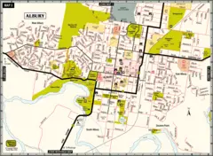 Albury City Map