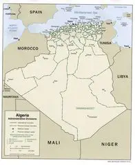 Algeria Administrative Division Map