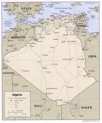 Algeria Political Map 1