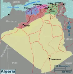 Algeria Regions Map