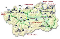 Aosta Valley Tourism Map