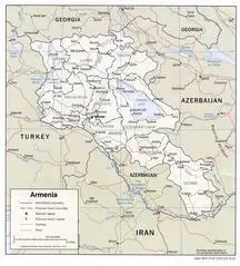 Armenia Political Map
