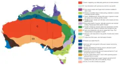 Australia And Tasmania Climate Map