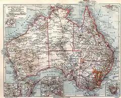Australia Old Map