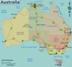 Australia Regions Map