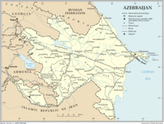 Azerbaijan Railway Map