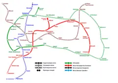 Baku Metro System Map