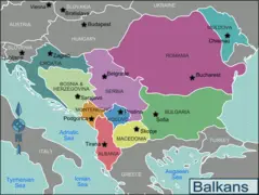 Balkans Regions Map
