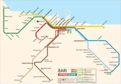 Bari Metro Map
