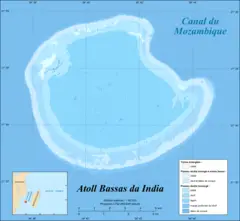 Bassas Da India Atoll Map Fr