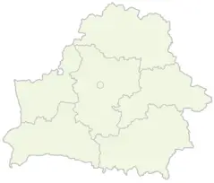 Belarus Provinces Blank Map