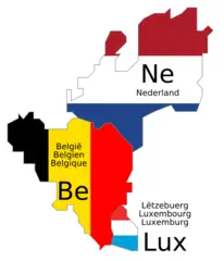 Benelux Schematic Map