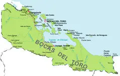 Bocas Del Toro Panama Political Map