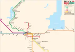 Brescia Metro Map