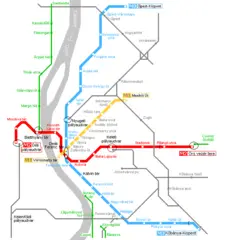 Budapest Metro Map