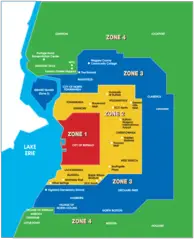 Buffalo Metro Zone Map