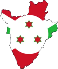Burundi Flag Map