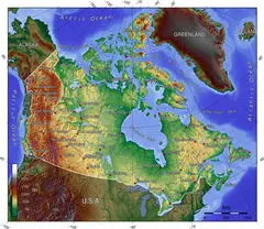 Canada Topo Map