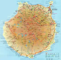 Canaries Gran Canaria Map