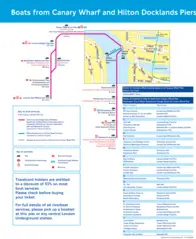 Canary Wharf Pier Route Map