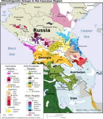 Caucasus Ethno Linguistic Map