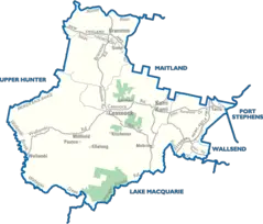 Cessnock City Map