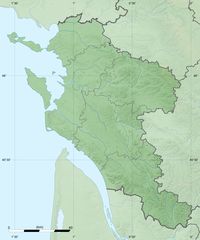 Charente Maritime Department Relief Location Map