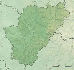 Charente Department Relief Location Map