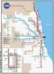 Chicago Metro Map (subway)