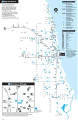 Chicago Night Bus Map