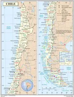 Chile Cities Map