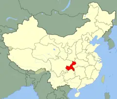 China Chongqing Location Map