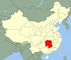 China Hunan Location Map