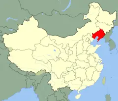 China Liaoning Location Map