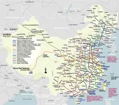 China Railways Map