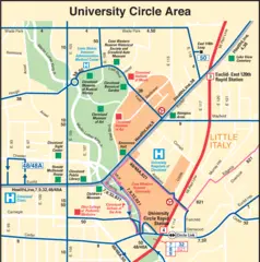Cleveland University Circle Location Map