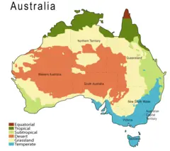 Climate Map of Australia