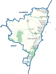 Coffs Harbour City Map