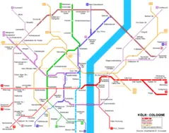 Cologne Metro Map (kln)