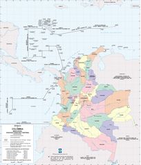 Colombia Political Map 2002