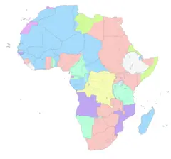Colonial Africa 1913 Map