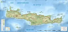 Crete Topographic Map Fr