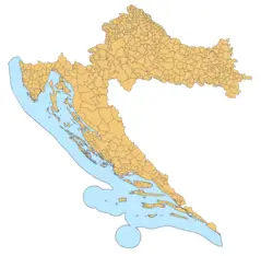 Croatia Map Municipalities