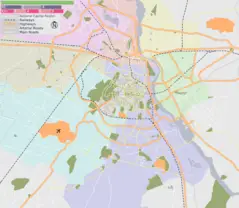 Delhi Area Locator Map