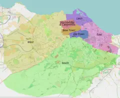 Edinburgh Districts Map Osm