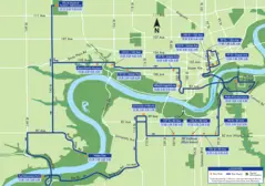 Edmonton Eddie Bus Map