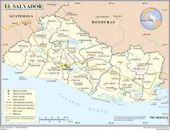 El Salvador Political Map 2004