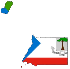 Equatorial Guinea Flag Map