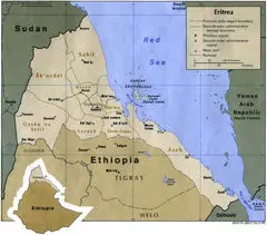 Eritrea Map Political